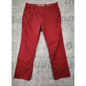 SANTANA JEANS Womens Size‎ 12 Red Regular Stretch